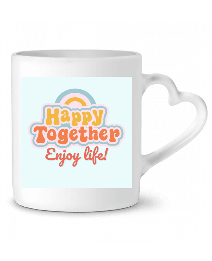 Mug coeur Happy together par Tomreiden