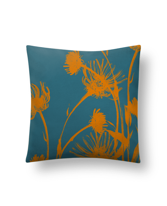 Coussin suédine Fleurs par Les Caprices de Filles