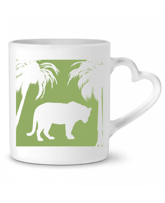 Mug coeur Jungle verte par Les Caprices de Filles