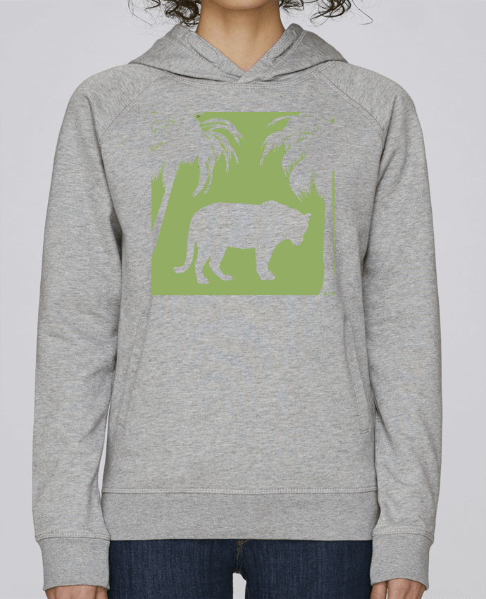 Sweat capuche femme Jungle verte par Les Caprices de Filles