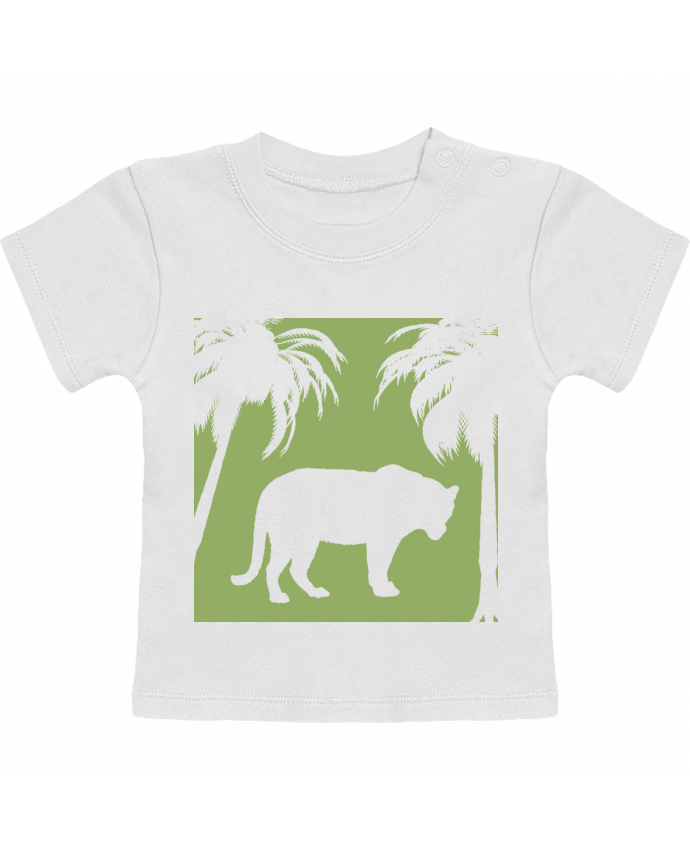 T-shirt bébé Jungle verte manches courtes du designer Les Caprices de Filles