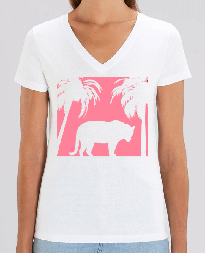 Tee-shirt femme Jungle rose Par  Les Caprices de Filles