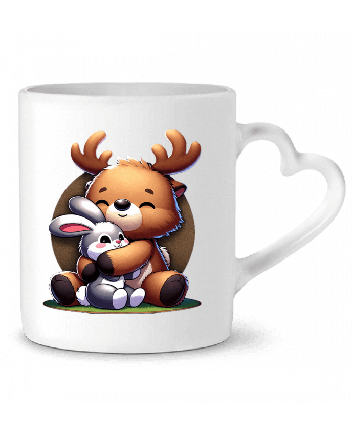 Mug coeur Animals Family par Omicron