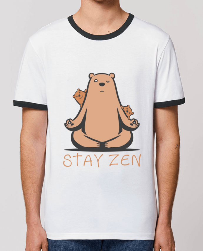 T-shirt ours yoga zen par Bertrand CutOriginalArt