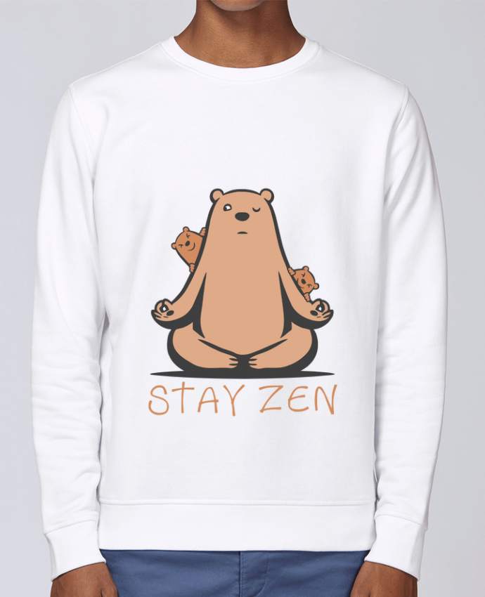 Sweatshirt ours yoga zen par Bertrand CutOriginalArt