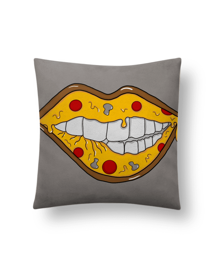 Coussin suédine Boca sabor a pizza par Jesha