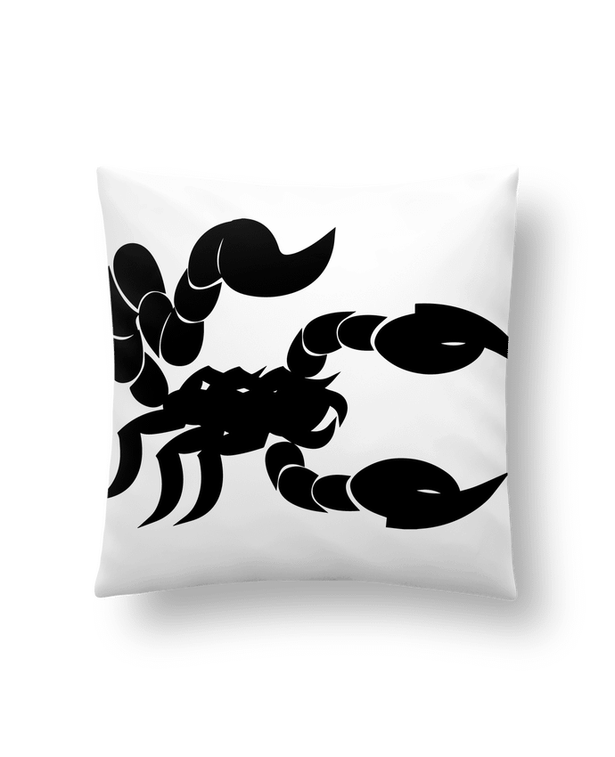 Coussin Scorpion Noir par Nacey