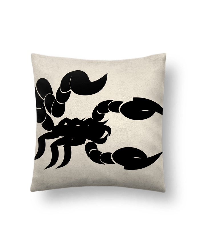 Coussin suédine Scorpion Noir par Nacey