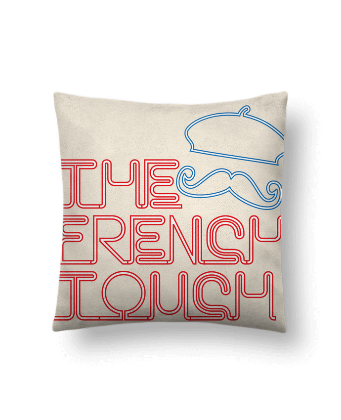 Coussin suédine The French Touch par Freeyourshirt.com