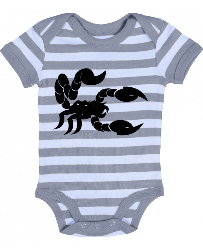 Body Bébé Rayé Scorpion Noir - Nacey