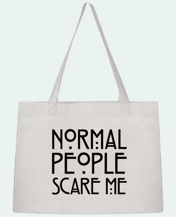 Shopping tote bag Stanley Stella Normal People Scare Me by Freeyourshirt.com