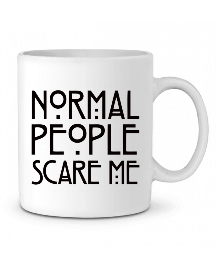 Ceramic Mug Normal People Scare Me by Freeyourshirt.com