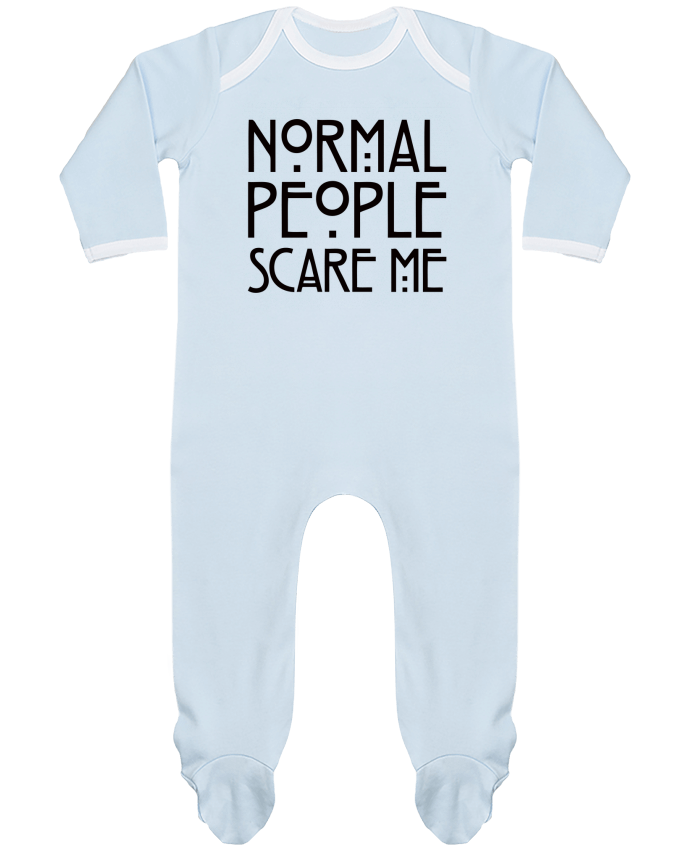 Body Pyjama Bébé Normal People Scare Me par Freeyourshirt.com