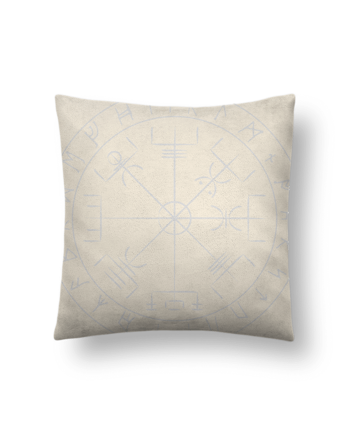 Coussin suédine Vegvisir symbole viking par KronoArt