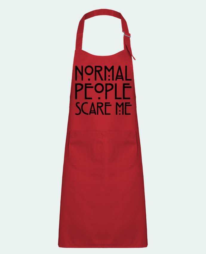 Kids chef pocket apron Normal People Scare Me by Freeyourshirt.com