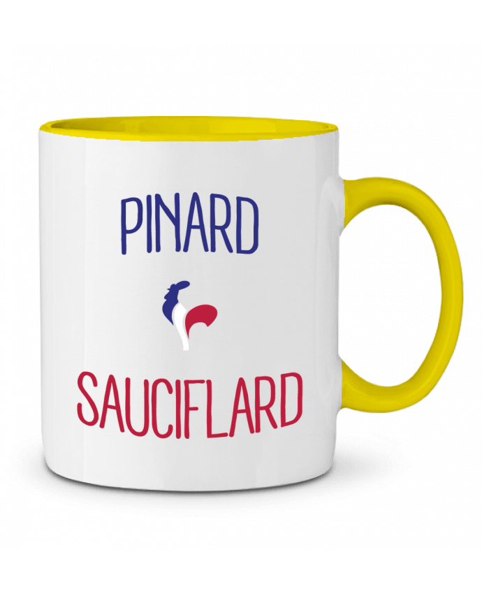 Mug bicolore Pinard Sauciflard Freeyourshirt.com