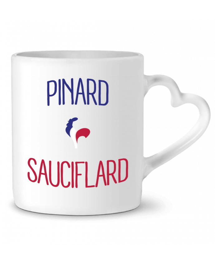 Mug coeur Pinard Sauciflard par Freeyourshirt.com
