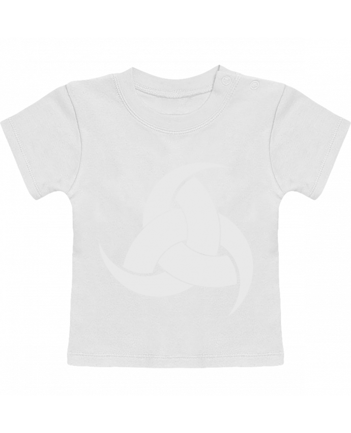 T-shirt bébé Corne d'odin symbole viking manches courtes du designer KronoArt