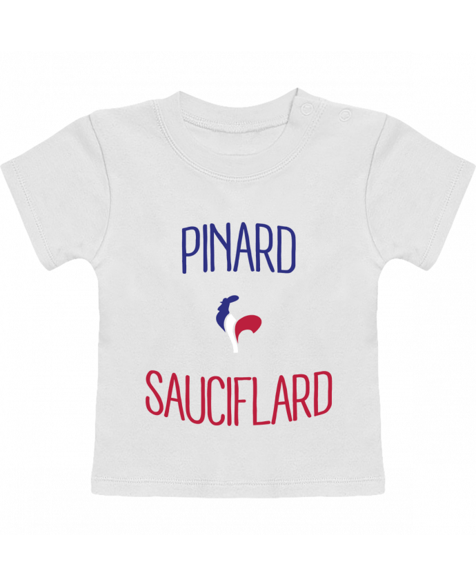 T-shirt bébé Pinard Sauciflard manches courtes du designer Freeyourshirt.com