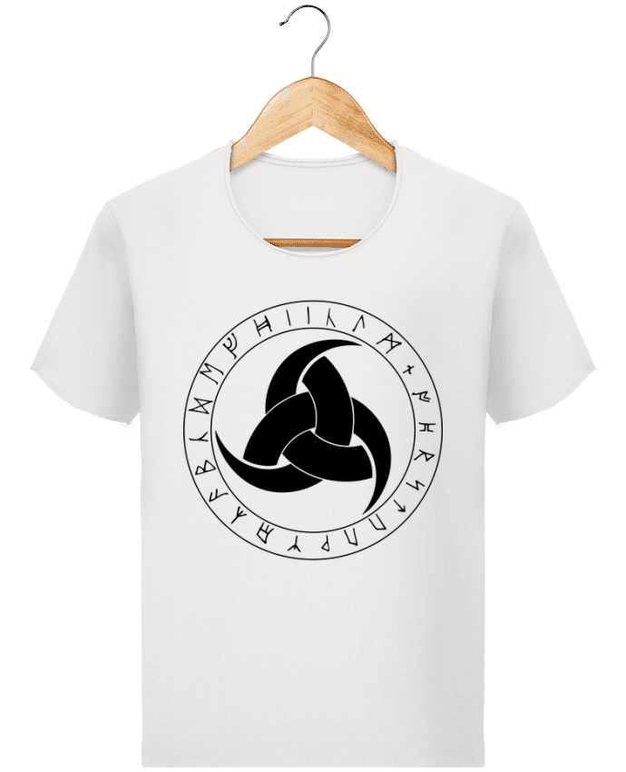  T-shirt Homme vintage Corne d'odin symbole viking par KronoArt