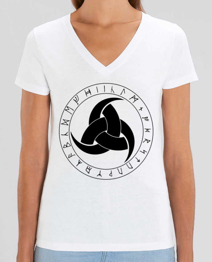 Tee-shirt femme Corne d'odin symbole viking Par  KronoArt