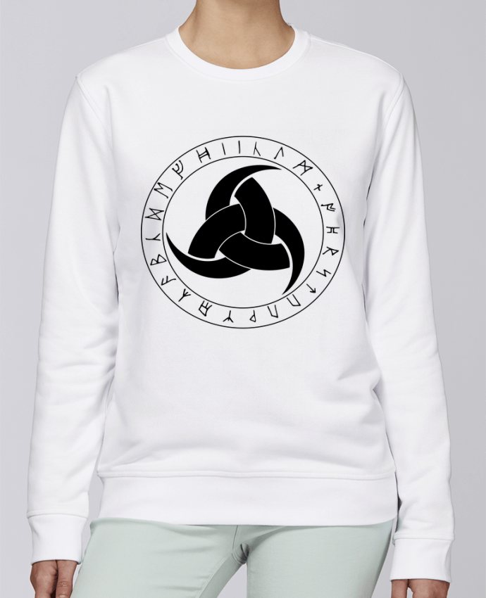 Sweatshirt Corne d'odin symbole viking par KronoArt