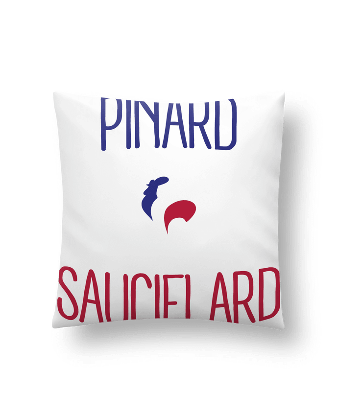 Cushion synthetic soft 45 x 45 cm Pinard Sauciflard by Freeyourshirt.com