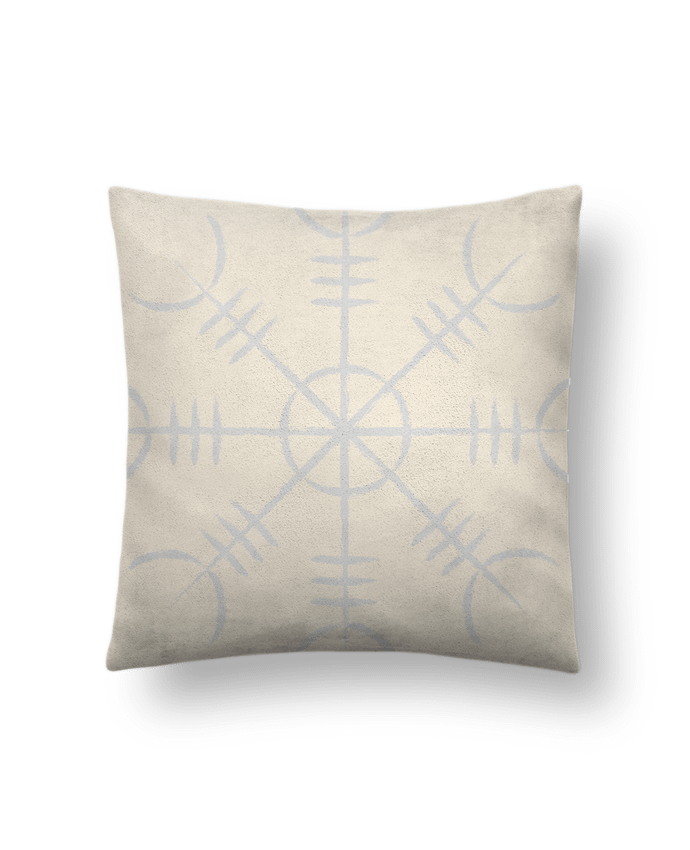 Coussin suédine Heaume de awe symbole viking par KronoArt