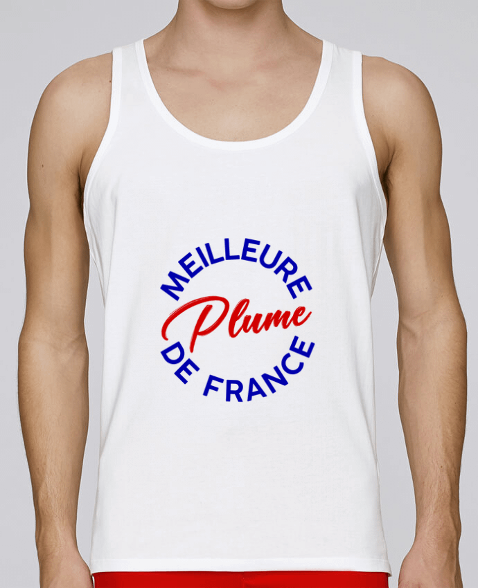 Débardeur homme Meilleure plume de France par OriflammeDesign 100% coton bio