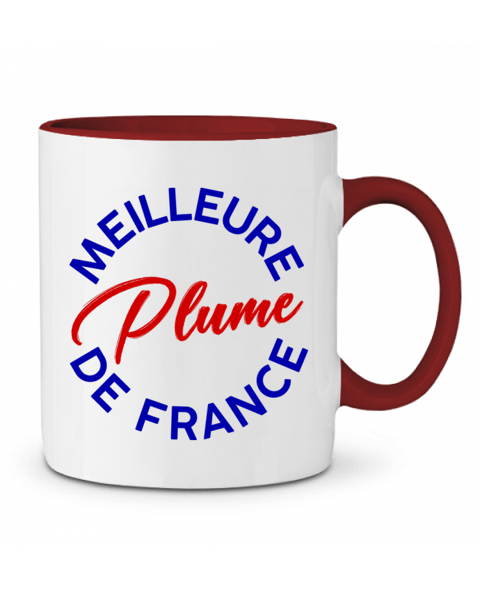 Mug bicolore Meilleure plume de France OriflammeDesign