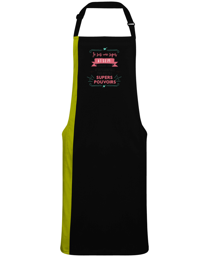 Two-tone long Apron Je suis une super ATSEM by  tunetoo