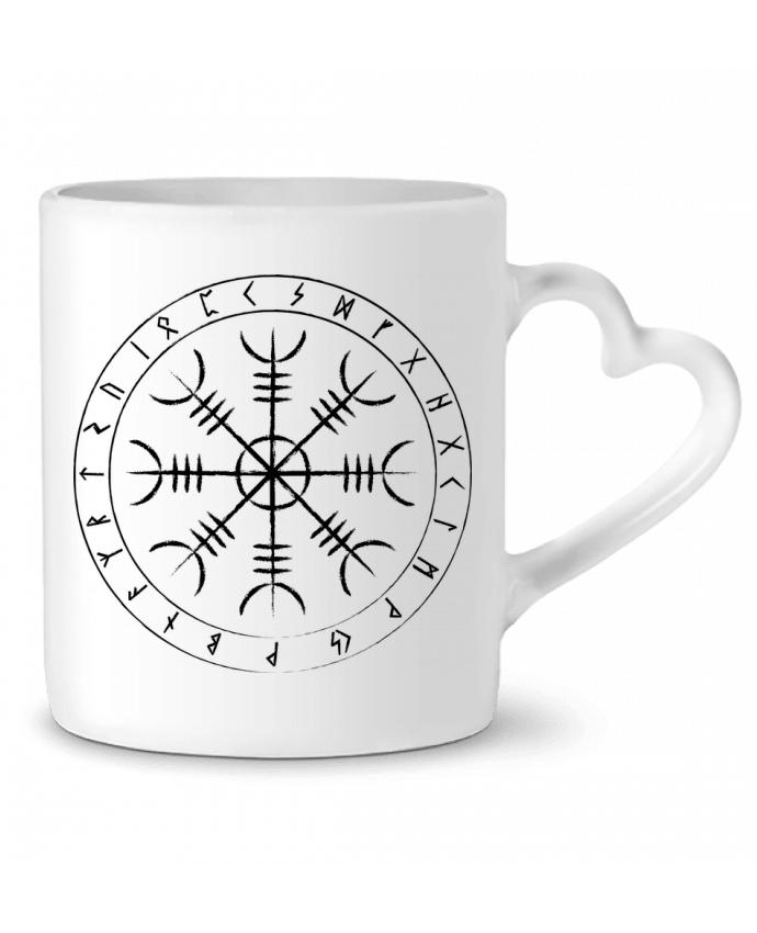 Mug coeur Heaume de awe symbole viking par KronoArt
