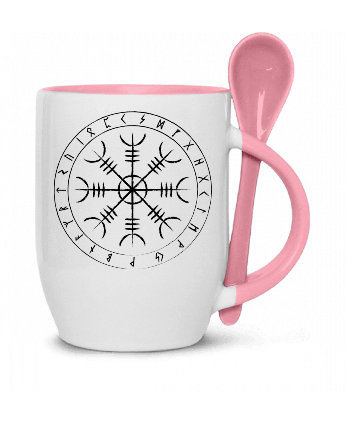 Tasse cuillère Heaume de awe symbole viking par KronoArt