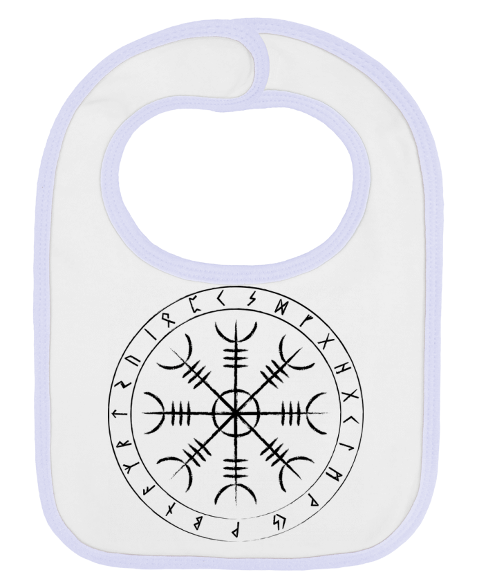 Bavoir bébé uni Heaume de awe symbole viking par KronoArt