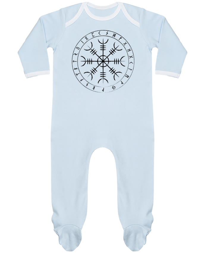 Body Pyjama Bébé Heaume de awe symbole viking par KronoArt