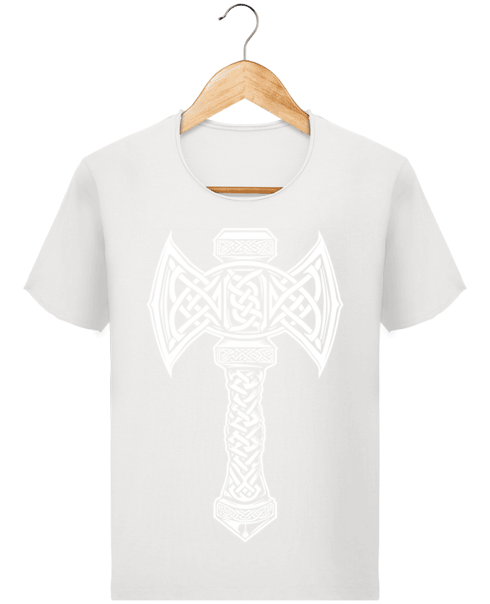  T-shirt Homme vintage Mjöllnir symbole viking par KronoArt