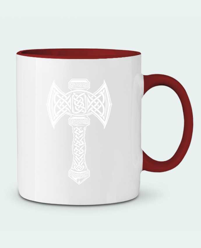 Mug bicolore Mjöllnir symbole viking KronoArt