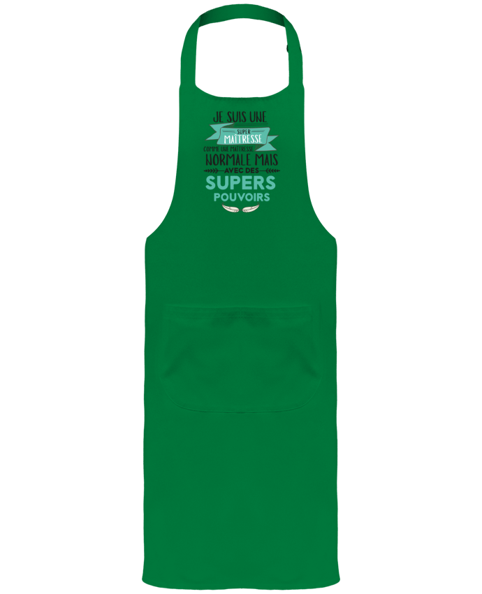 Tablier avec poches Je suis une super maîtresse ! par tunetoo