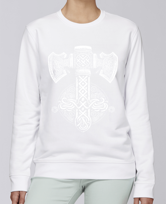 Sweatshirt Mjöllnir symbole viking par KronoArt