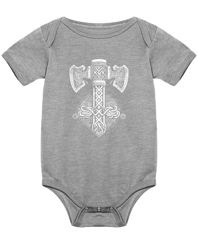 Body bébé Mjöllnir symbole viking par KronoArt