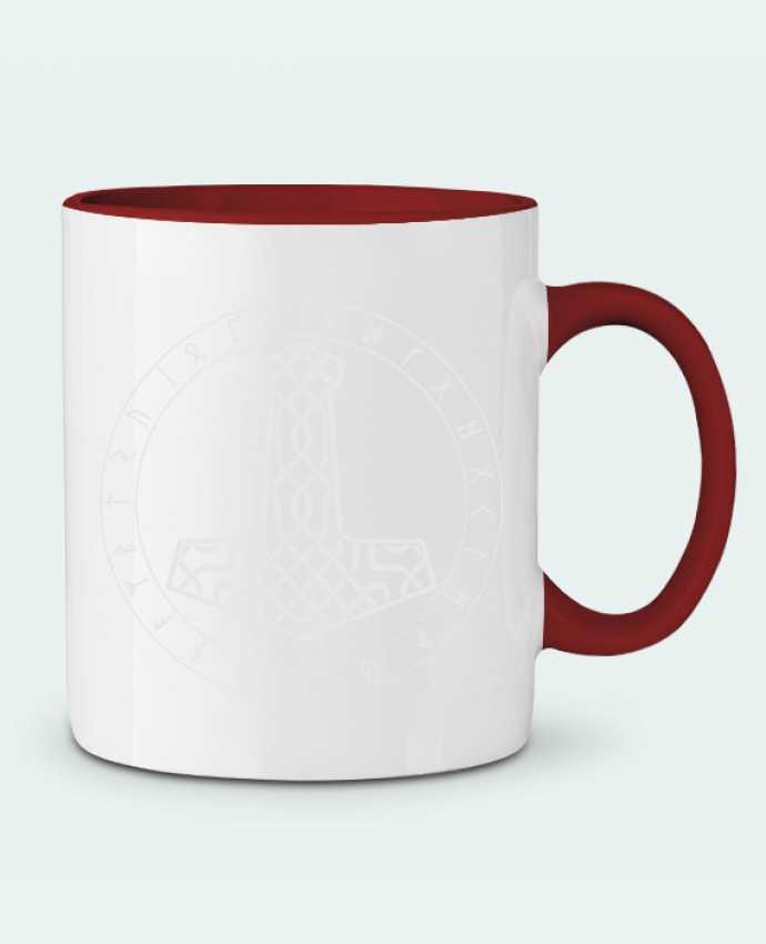 Mug bicolore Mjöllnir symbole viking KronoArt