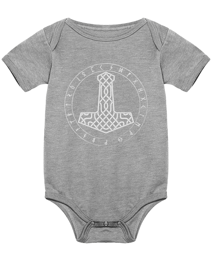 Body bébé Mjöllnir symbole viking par KronoArt