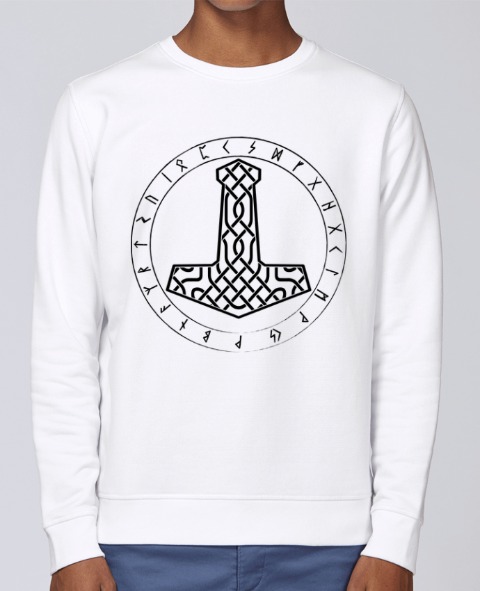 Sweatshirt Mjöllnir symbole viking par KronoArt