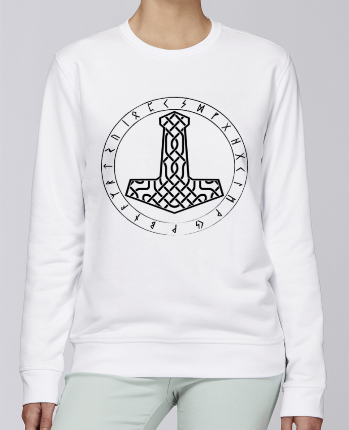 Sweatshirt Mjöllnir symbole viking par KronoArt