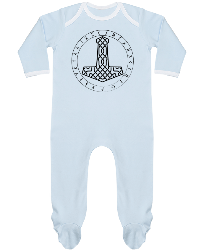 Body Pyjama Bébé Mjöllnir symbole viking par KronoArt