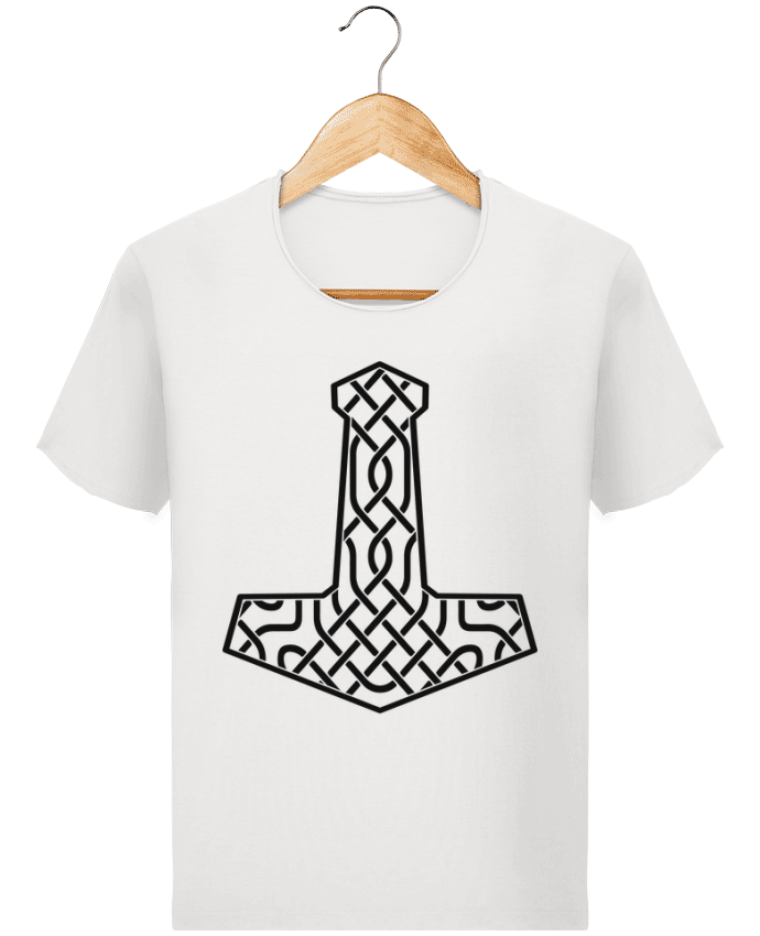  T-shirt Homme vintage Mjöllnir symbole viking par KronoArt