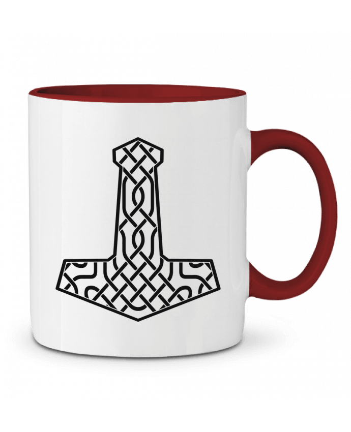 Mug bicolore Mjöllnir symbole viking KronoArt