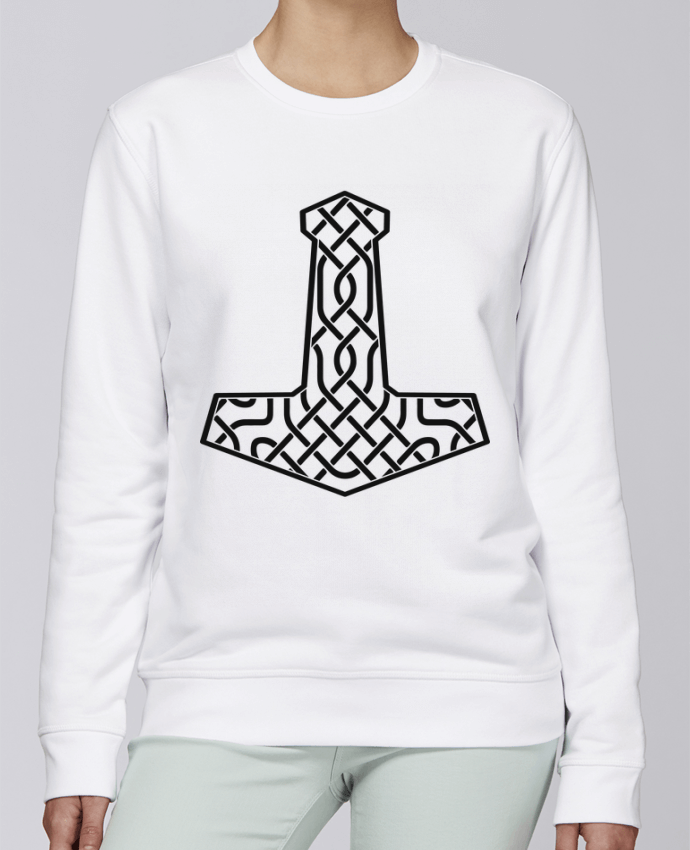 Sweatshirt Mjöllnir symbole viking par KronoArt