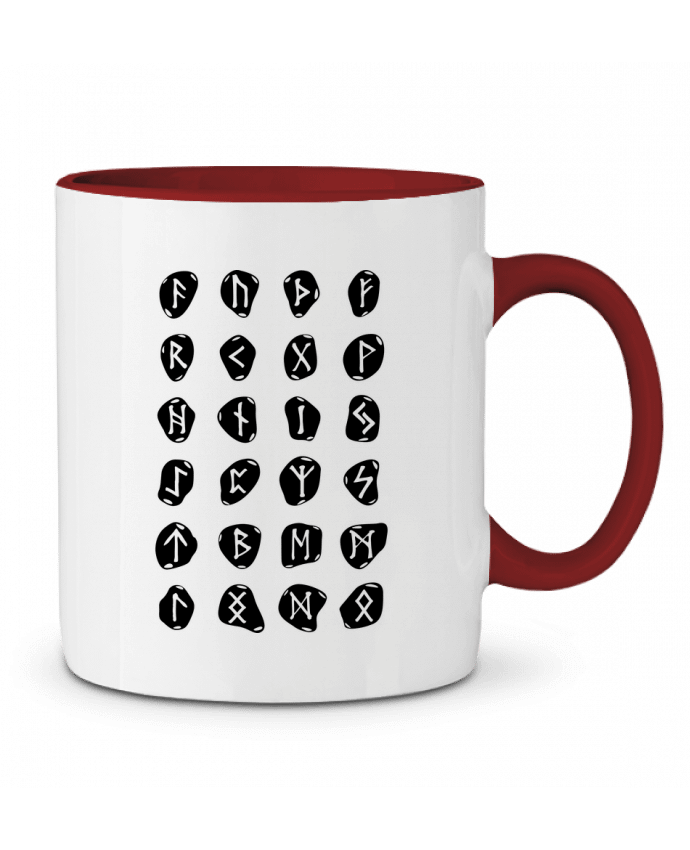 Mug bicolore Runes symbole viking KronoArt