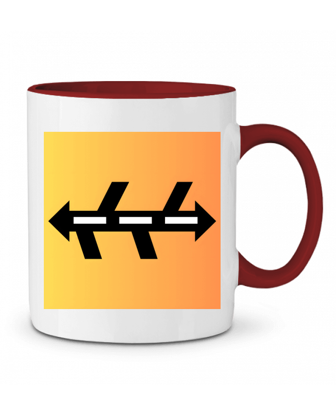 Mug bicolore Road MatDesign